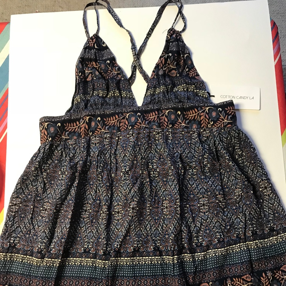 NWT Cotton Candy LA Strappy Halter Dress